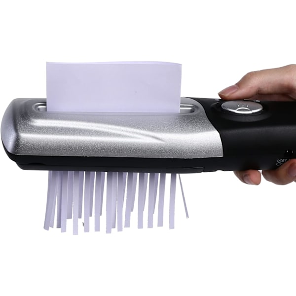 Handheld Mini Paper Shredder, USB Auto Paper Shredder Document Cutter Strip Cutting Machine Office Stationery