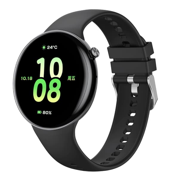 Silikonrem til Honor Watch Fit - Enkel utskifting, komfortabel og pustende rem til smartklokken din Svart Black