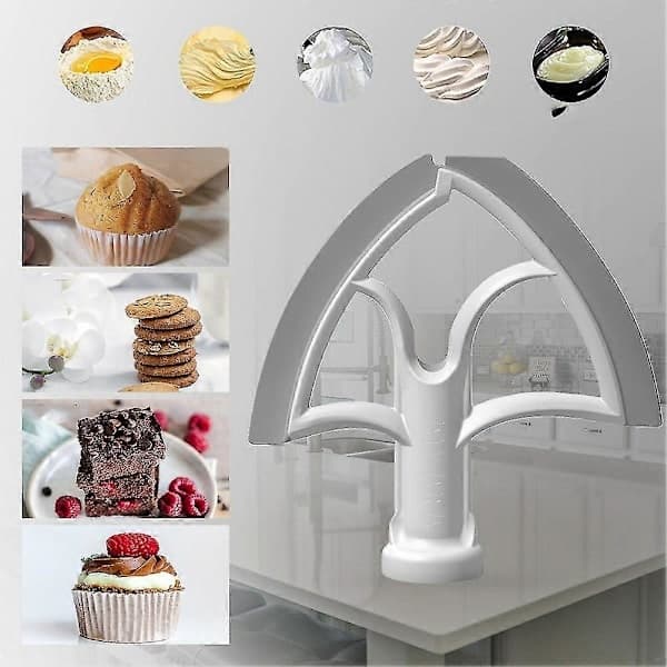 Flex Edge Beater til KitchenAid røremaskine med vippehoved, 4,5-5 Quart røremaskinetilbehør med fleksibel kant