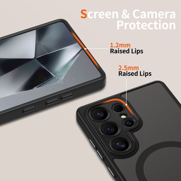 Tech-Protect Galaxy S25 Ultra Deksel MagSafe MagCam Matt Svart