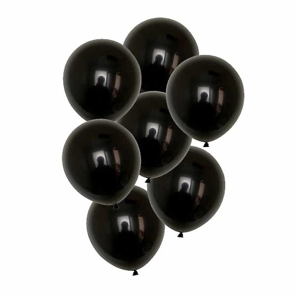 100 kpl Mustat Ilmapallot 26cm Lateksi Juhliin Syntymäpäiville Musta black