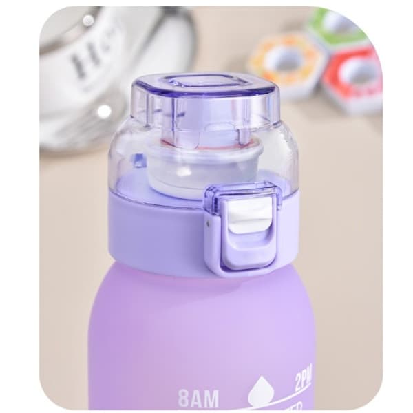 Air-Up Air Vattenflaska 1000ml med 7 Smakkapslar – Sockerfri & Läcker Gradientflaska för Gym och Utomhus Rosa-Blå Pink-blue gradient