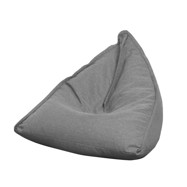 Bean Bag Chair Udstoppede dyr Opbevaring Doven Sofa Stole Beanbag Betræk Vandtæt puff Couch Cover til voksne og børn (Gentleman Grey, 68*80*65cm)