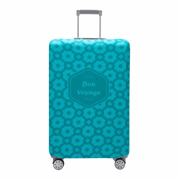 Matkalaukun cover Pestävä matkalaukun suoja Anti-Scratch Matkalaukun cover Sopii 18-32 tuuman matkatavaroihin (Powder Blue, L)