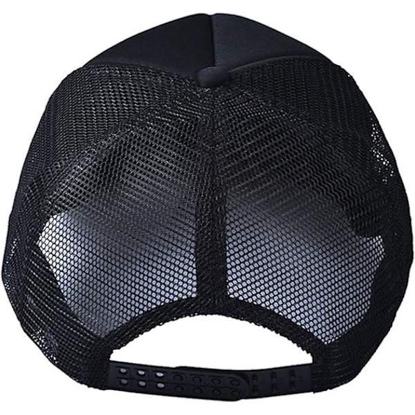 Hatt för pojkar barn vuxna rolig baseball mesh bakre keps tillbehör för födelsedag dekorationer present (svart)
