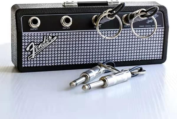 Avaimenpidike seinälle Avaimenpidike Audio Avaimenperä Seinäkiinnitys Luova Retro Avainsäilytys 4 kitaraplugilla.