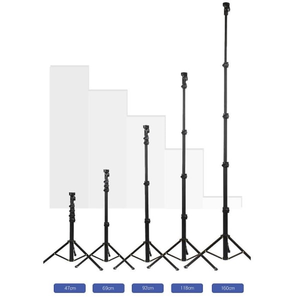 Mobil stativ / kamerastativ selfie stativ (45-160 cm)