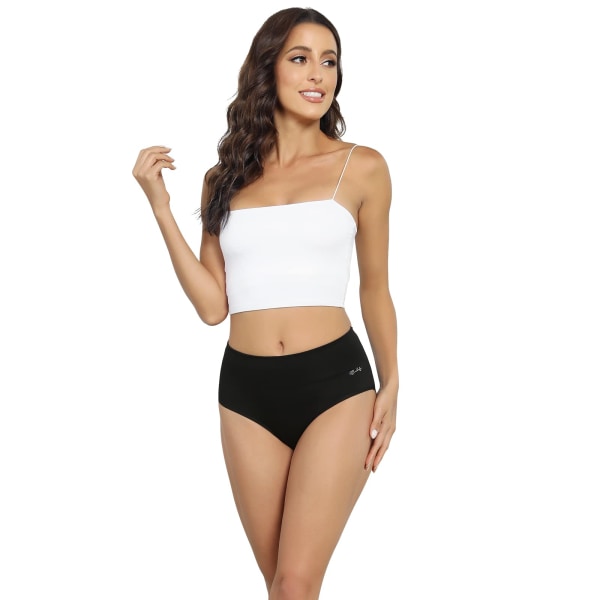 Damunderkläder, 5-pack stretch bomull höga midjebrief