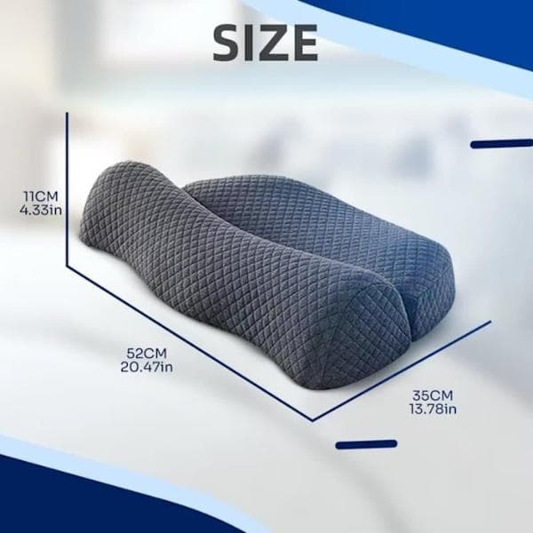 Ergonomisk Ortopedisk Nackkudde / Memory Foam Kudde – Andningsbar och Lindrar Nacksmärta