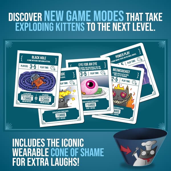 Exploding Kittens' Recipes for Disaster Exploding Kittens Deluxe -korttipelisetti - Korttipelit aikuisille, teineille ja lapsille - Hauskoja perhepelejä