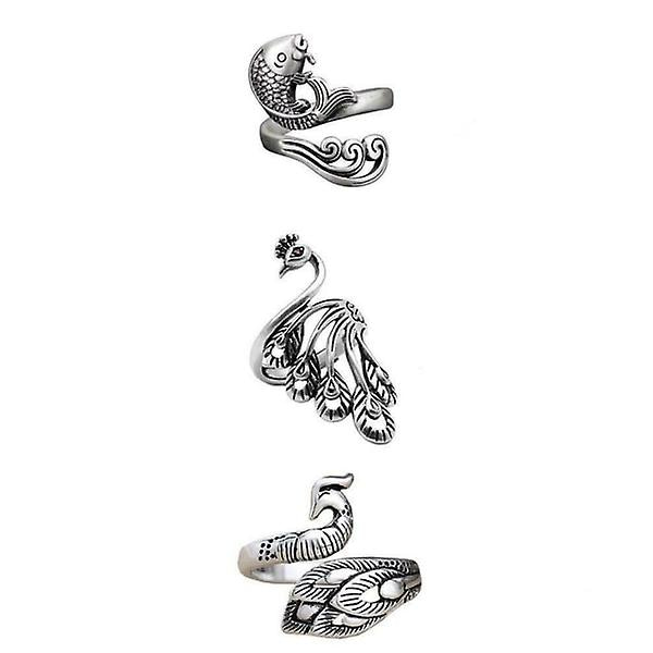 3 st stickningsögla virknål ring sytillbehör