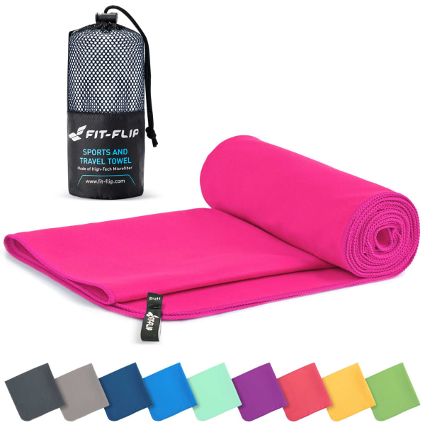 Mikrofiberhåndklæde - mange farver og størrelser - kompakte mikrofiberhåndklæder - sportshåndklædet, rejsehåndklædet, strandhåndklædet og stort mikrofiberbadehåndklæde