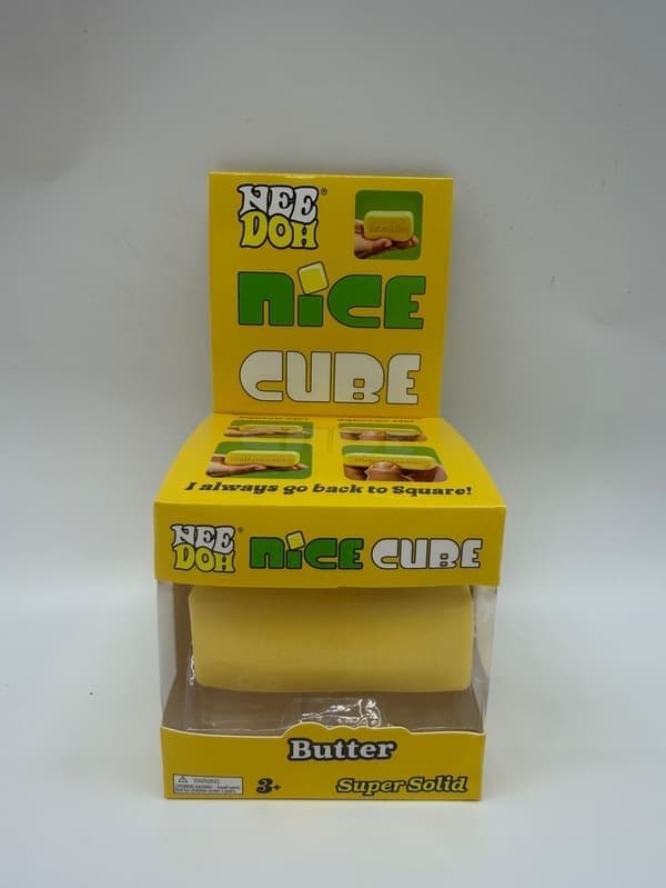 Schylling Nice Cube sensorisk fidgetleke, stresslindrende klemmeblokk, rødt McDonald's-design, fra 3 år og oppover Red McDonald's