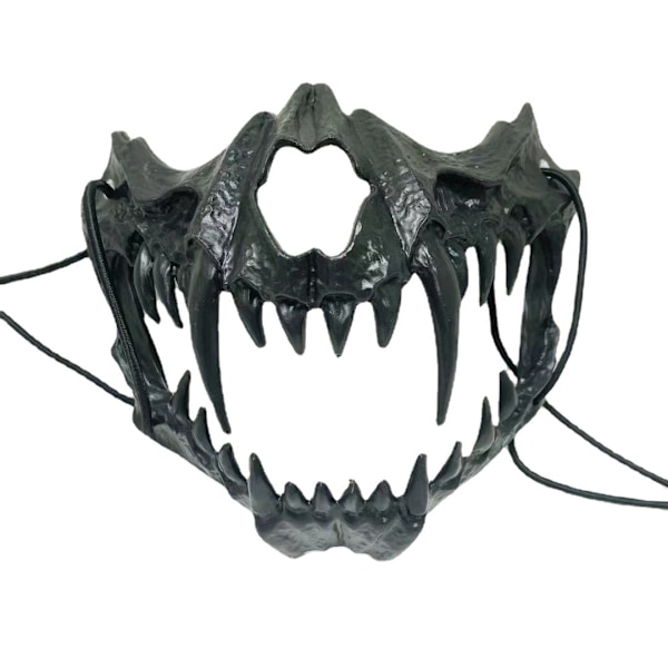 Halloween Mask Masquerade Role Play Werewolf Mask Half Face Skull Horror Mask