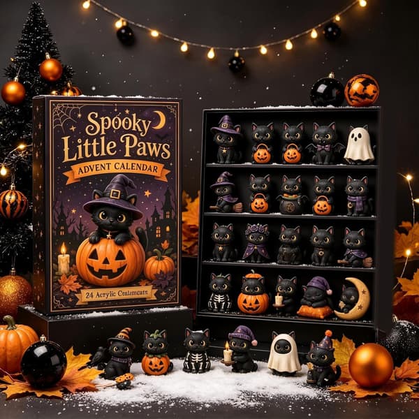 2026 Halloween Nedtællingskalender, 24 Dages Spøgelseshus Nedtælling (D) D
