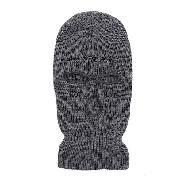 3-hole Balaclava ski mask for motorcycle riding and outdoor sports (grey)