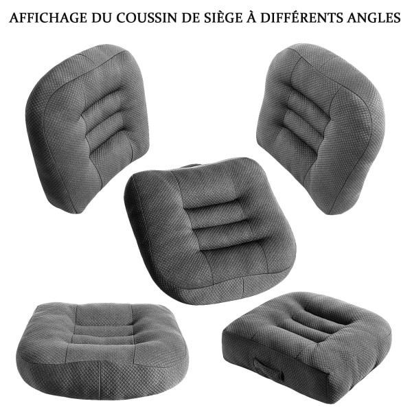 Sittdyna/bältesstol bil, sittdyna/stoldyna 40x40 kontorsstol ergonomisk ortopedisk sittdyna för matbord sittdyna grå