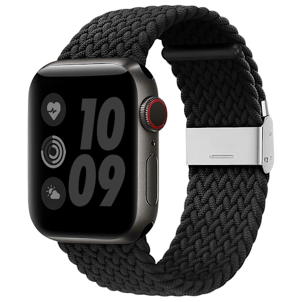 Apple Watch-armband 42 mm/44 mm/45 mm, elastiskt justerbart nylonersättningsarmband för Apple Watch