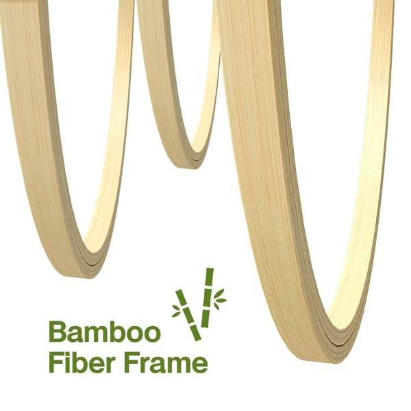 6 stykker broderibøylesett Bambussirkel korssting bøylering 4 tommer til 10 tommer for broderi og korssting