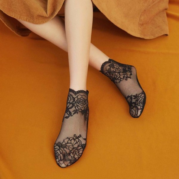 Ankelsokker blonder dame sommer ultratynne gjennomsiktige vakre sokker