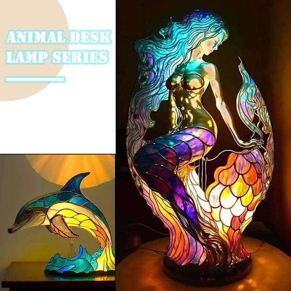 Trendy dyrebordlampe Multifunksjonell trendy nattlampe for barnerom skilpadde Turtle
