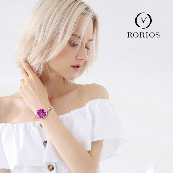 Elegant dameklokker kvarts analog klokke diamant urskive med rustfritt stål stropp mote jenteklokke utsøkte armbånd dameklokke