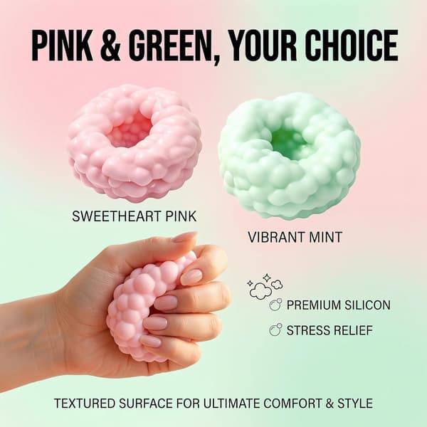 2 stk. knasende squishy-bolde, robust perlefyldt materiale, langvarig langsom rebound til stresslindring, knasende squishy håndlegetøj (grøn og rød)
