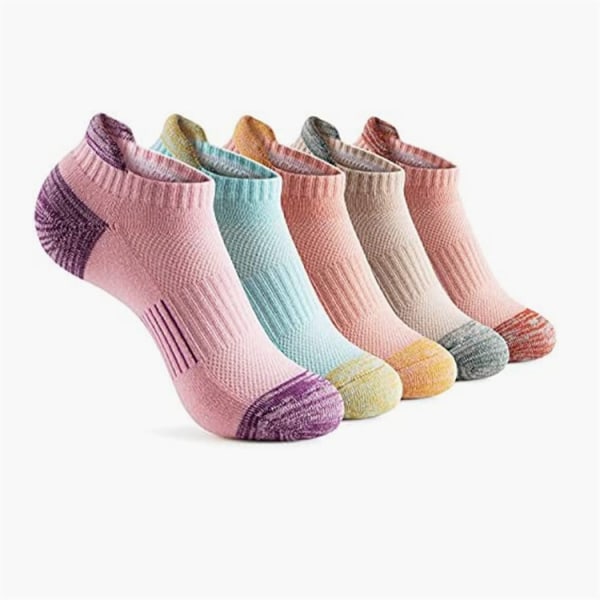 Sneaker sokker kvinners pustende korte ankelsokker laget av bomull