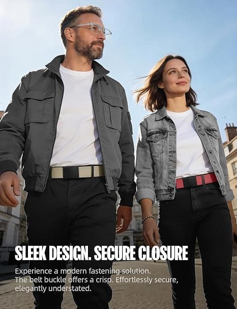 1 st bälte för män, arbetsbälten för män, justerbart bälte i canvas/nylon för golf, passar överallt, 140 cm, beige beige