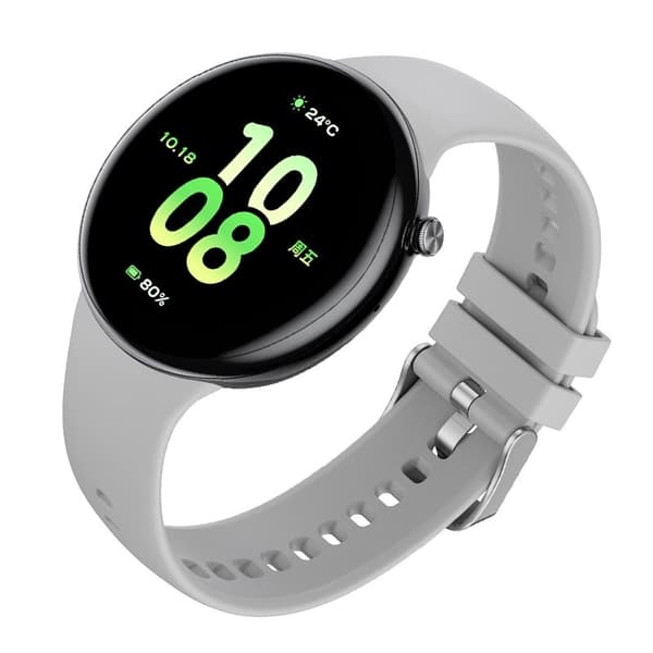 Silikonrem för Honor Watch Fit - Enkelt byte, bekväm och andningsbar rem till din smartklocka Grå Grey