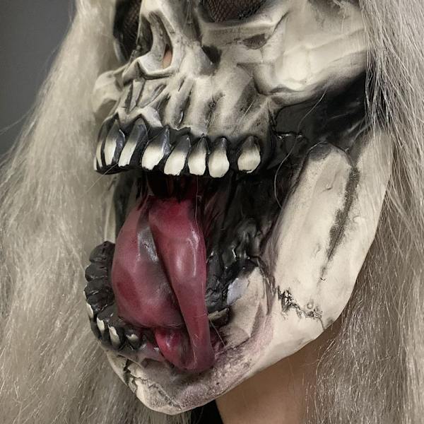 Halloween spöke mask skräck djävul läskig rolig maskerad prestanda latex skräck mask huvudbonad