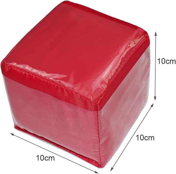 4 STK Bløde Legeterninger - 10 cm DIY Tomme Farverige Terningekuber til Børn og Klasseværelseslæring