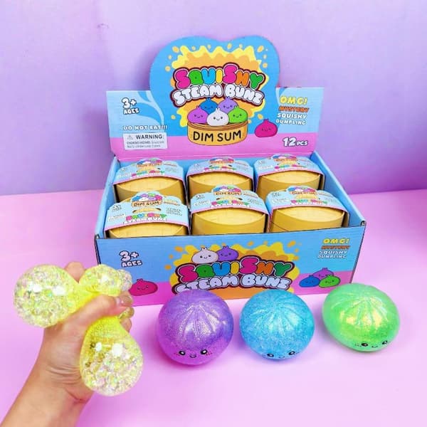 1 st tryckklimp Squishies e Färgglad bulleleksak för barn Ad A2