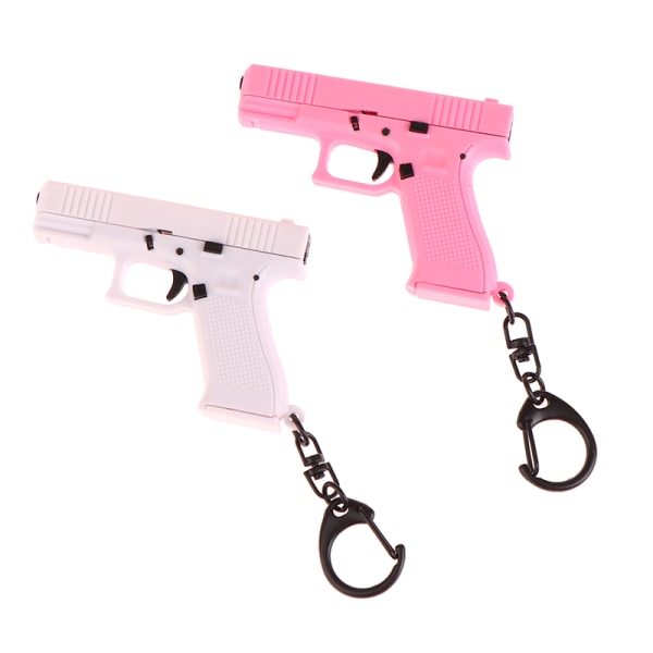 CS Revolver Model Nøglering Til Mænd Vintage Counter Strike Pisto White