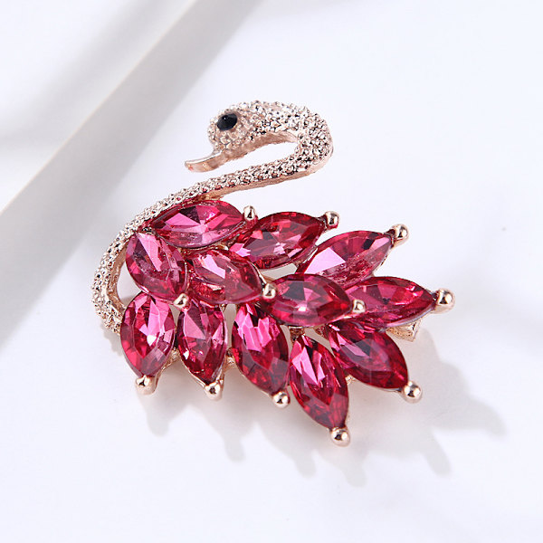 Alloy Crystal Swan rintakoru Crystal Animal rintakorut Puku kaulus P A2