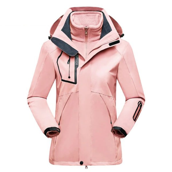 Ski Wear Dame Winter Warm Ski Hettegenser Sett Vanntett vindtett For WOMEN Pink L