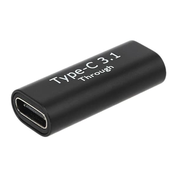 USB C hun til hun adapter USB C 3.1 kobling til tilslutning Black
