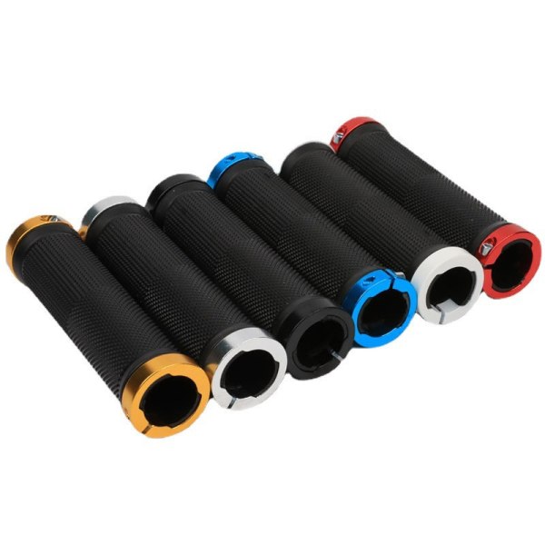 Gummi MTB Bike Grips Sykkel Håndtak Grip Anti-skli Sykling Han Black