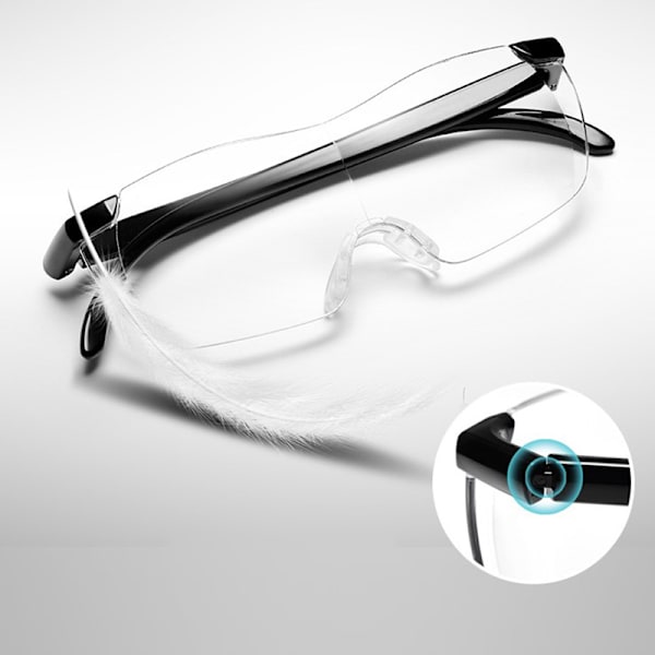 250 graders forstørrelsesglas Eyewear Presbyopiske briller Forstørrelsesglas A4
