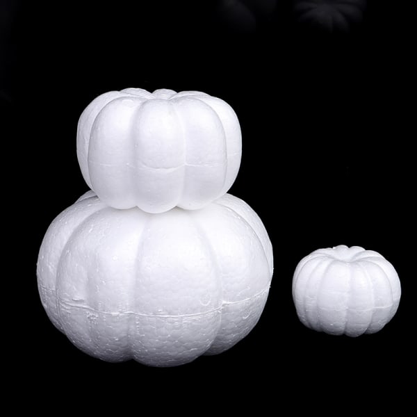 Skum Gresskar Hvit Blank Halloween Jul Simulering Gresskar 20cm