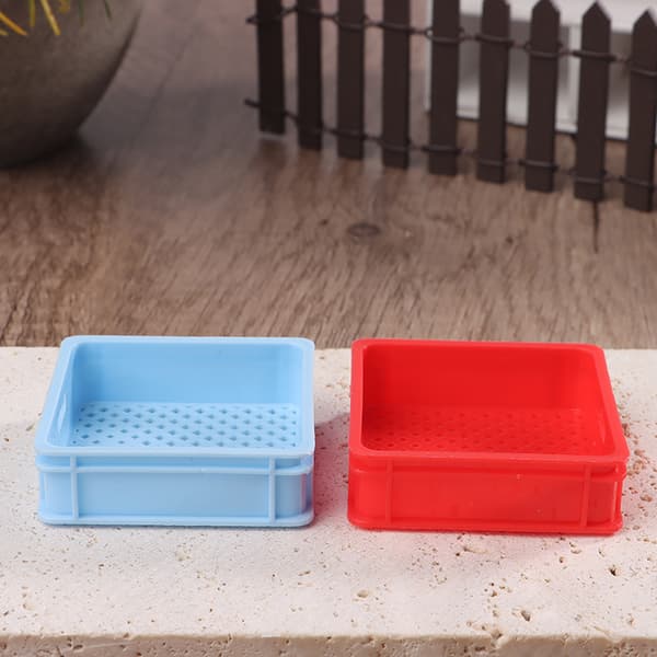 1:12 Dukkehus Miniaturekurv Opbevaringskurv Drikkekurv Ki Red