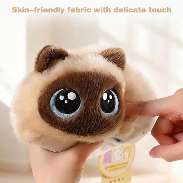 Fluffy Chubby Cat Kosedyr Ultra Mykt Stoff Barnegave A1
