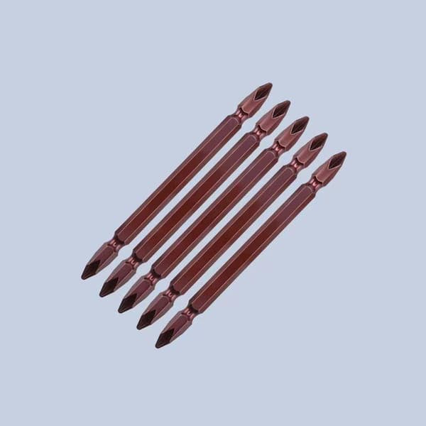 10 STK 65/10mm Magnetisk Slagbor med Dobbelthode Krysskruebor A5