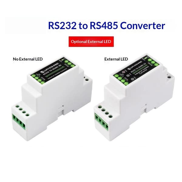 1 sæt RS232 til RS485 konverter isoleret beskyttelse til industri LED