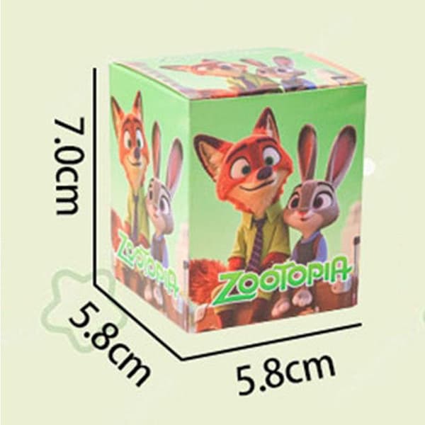 1/12 st Zootopia Blind Box Tecknad Nick Judy Karaktärer Figur 1PCS