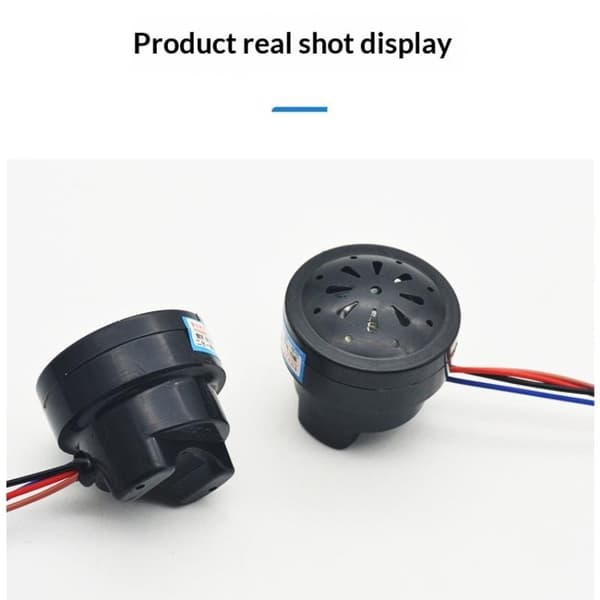 1/3 stk. 48V 60V Elbilhorn Sort 2i1 Med LED 4 ledninger Ste 1pc