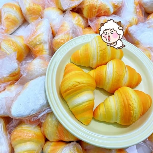 Croissant Langsomt Stigende Squishy Fidget Legetøj Brød Gave