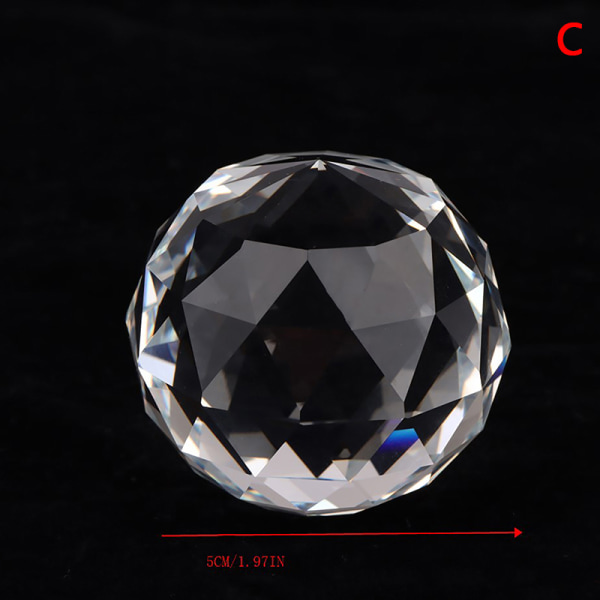 15/25/50 mm hængende klar krystal belysning kugleprismer DIY Curta 50MM