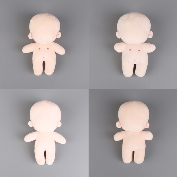 20/15/10 cm håndlavet gør-det-selv plys babydukker sæt forme blanke ting A9