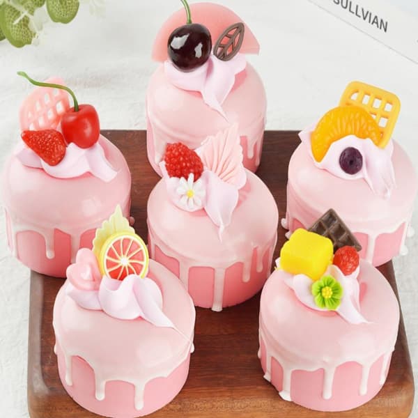 Frugtcreme-simulationskage Langsomt stigende Squishy Dessert Fidget A2